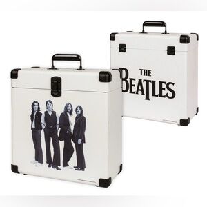 Crosley x The Beatles Record Carrying/Storage Case for 30+ Albums, White
